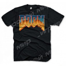 Футболка Doom - Logo  (размер XL) - Магазин "Игровой Мир" - Приставки, игры, аксессуары. Екатеринбург