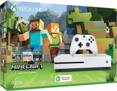 Microsoft Xbox One S 500 ГБ + Minecraft - Магазин "Игровой Мир" - Приставки, игры, аксессуары. Екатеринбург
