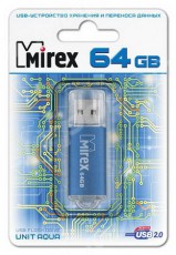 64GB USB флеш-диск MIREX Unit Aqua - Магазин "Игровой Мир" - Приставки, игры, аксессуары. Екатеринбург