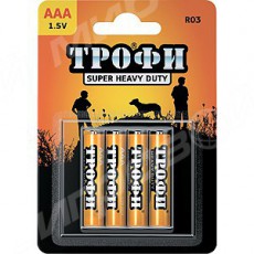 Батарея ТРОФИ R03-4BL (AAA*4шт) - Магазин "Игровой Мир" - Приставки, игры, аксессуары. Екатеринбург
