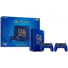 Sony PlayStation 4 Slim (500 Gb) Синяя + геймпад - Магазин "Игровой Мир" - Приставки, игры, аксессуары. Екатеринбург