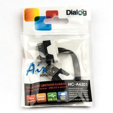 Кабель Dialog HC-A6201 - Apple 30pin - Магазин "Игровой Мир" - Приставки, игры, аксессуары. Екатеринбург