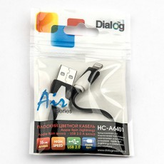 Кабель Dialog HC-A6401 - Apple 8pin - Магазин "Игровой Мир" - Приставки, игры, аксессуары. Екатеринбург